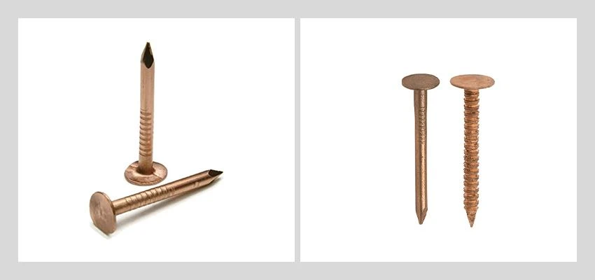 copper nails for roofing size